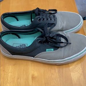 Ltd Ed Vans Era Charcoal, Blk, & Mint Skate Shoes